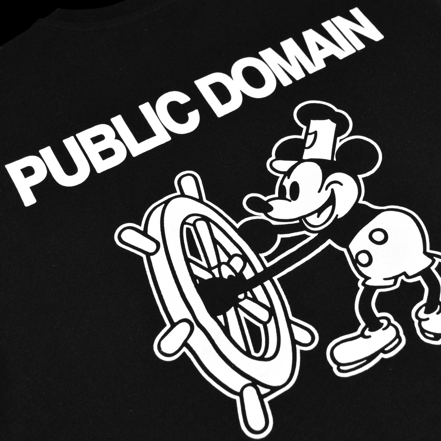 PUBLIC DOMAIN T-shirt (Black)